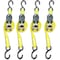 Everest EVEREST 1" x 10Ft 300 LBS WORKING LIMIT RATCHET TIE DOWN 4PK W/ POUCH S41103 - alternate 7